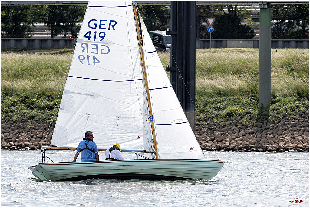 100 Jahre Rheinwoche 2022 - 2. Wettfahrt  Hitdorf - Duesseldorf, 03.06.2022,